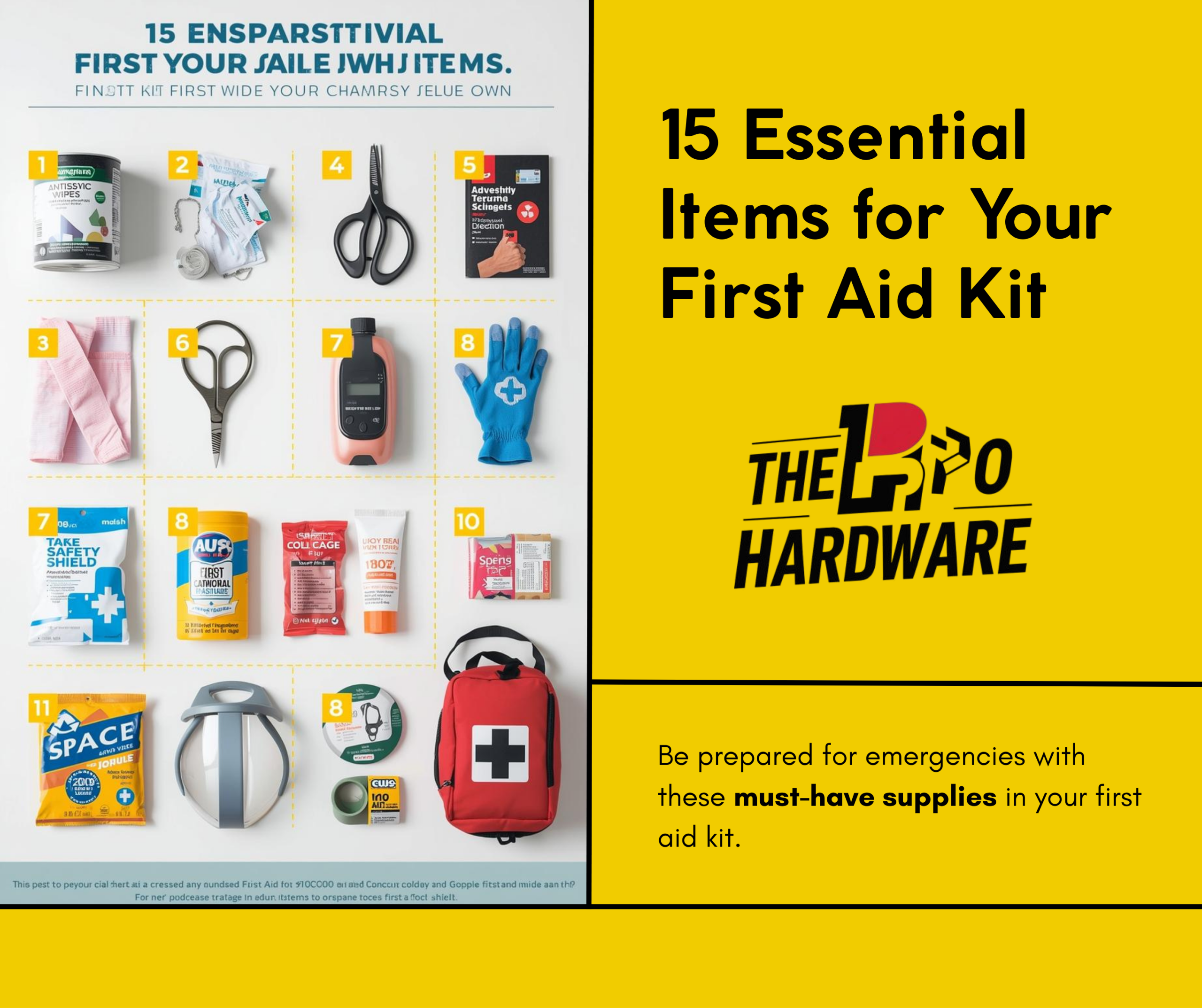 15 Items That are in a First Aid Kit